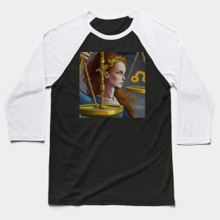 Libra Zodiac Baseball T-Shirt